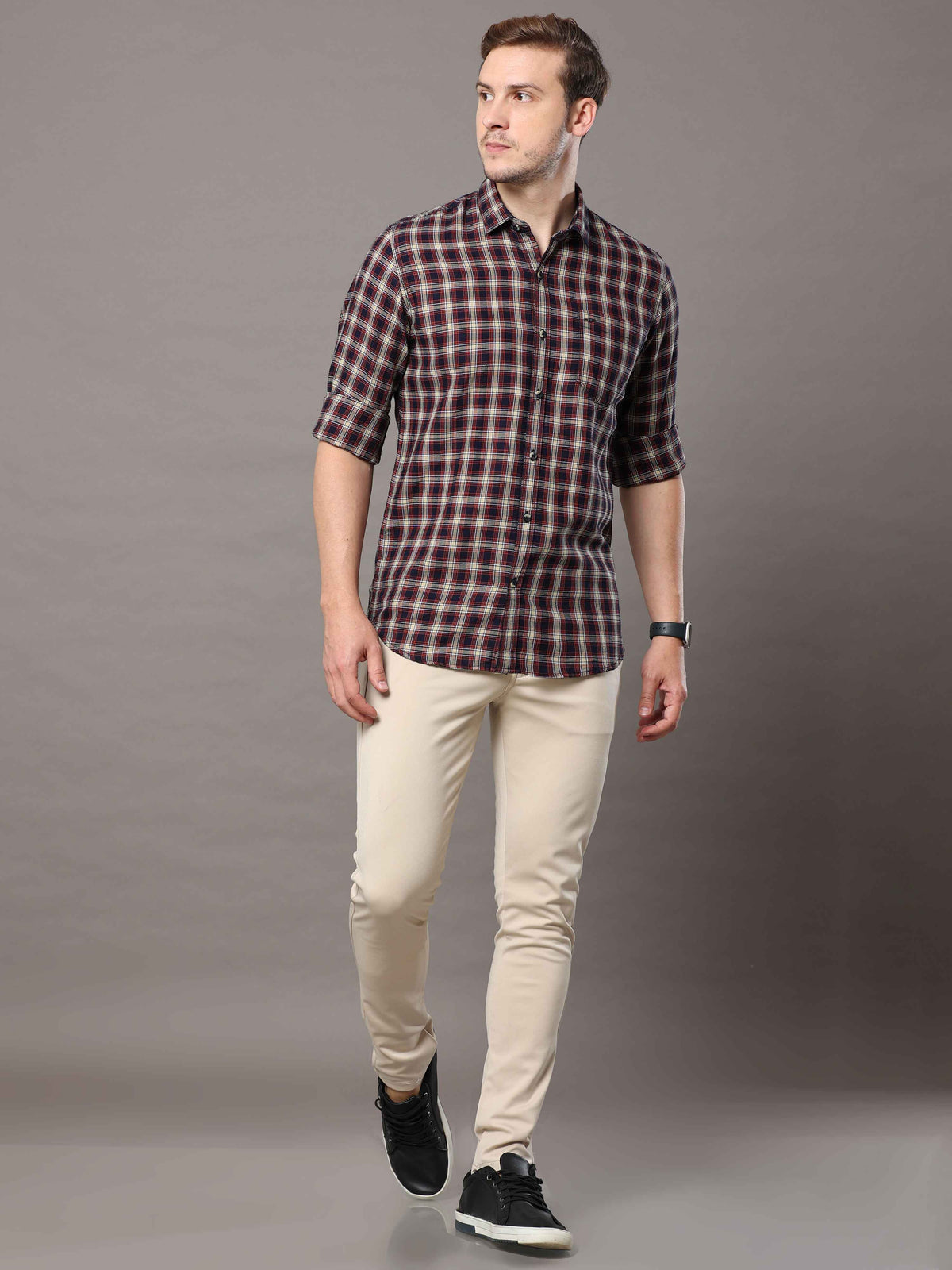Red White Check Shirt
