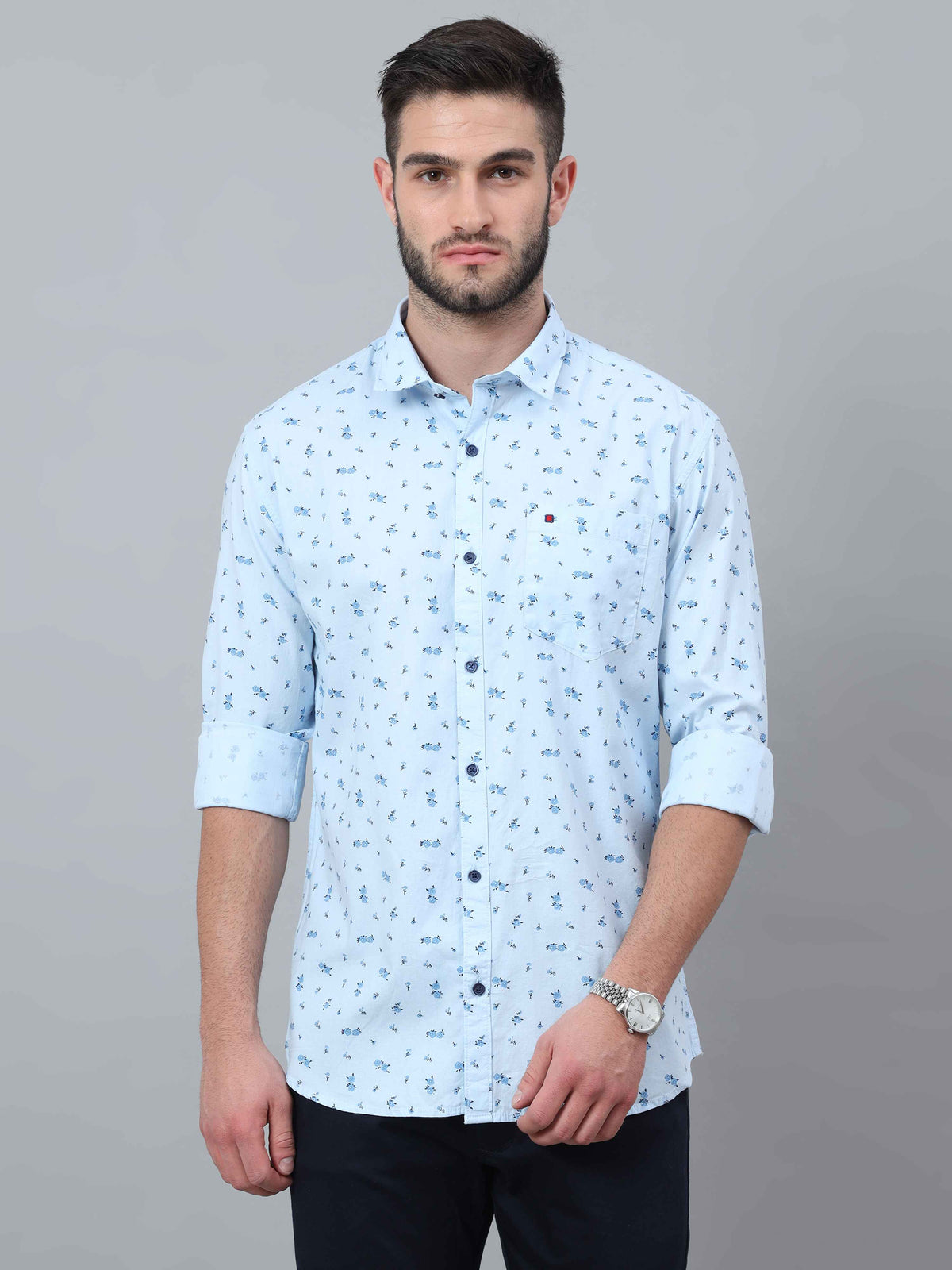 Shop Paled Turquoise Shirt Online.