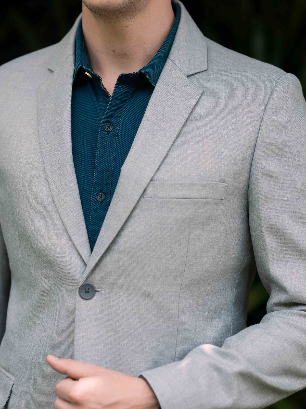 Shop Light Grey Men's Blazer Online.