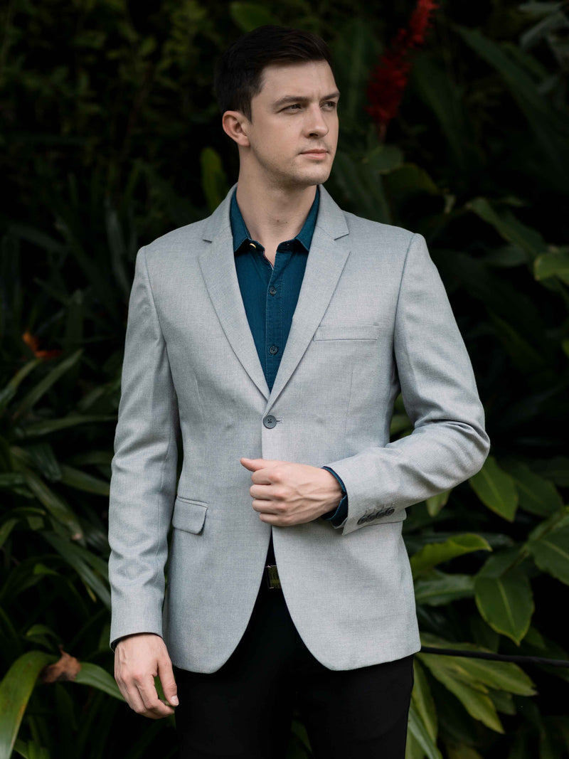 Shop Light Grey Men's Blazer Online.