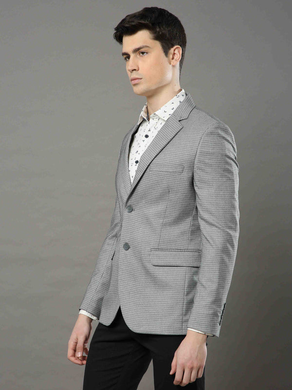 Grey Checks Blazer