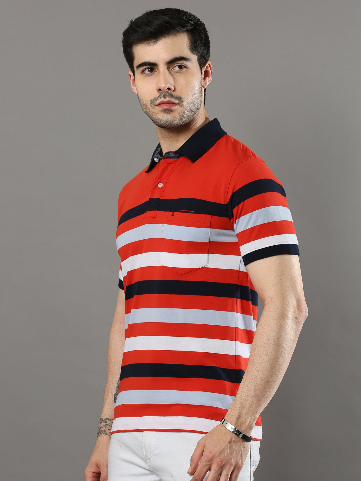 Shop Multicolor Mens Polo T-shirt Online.